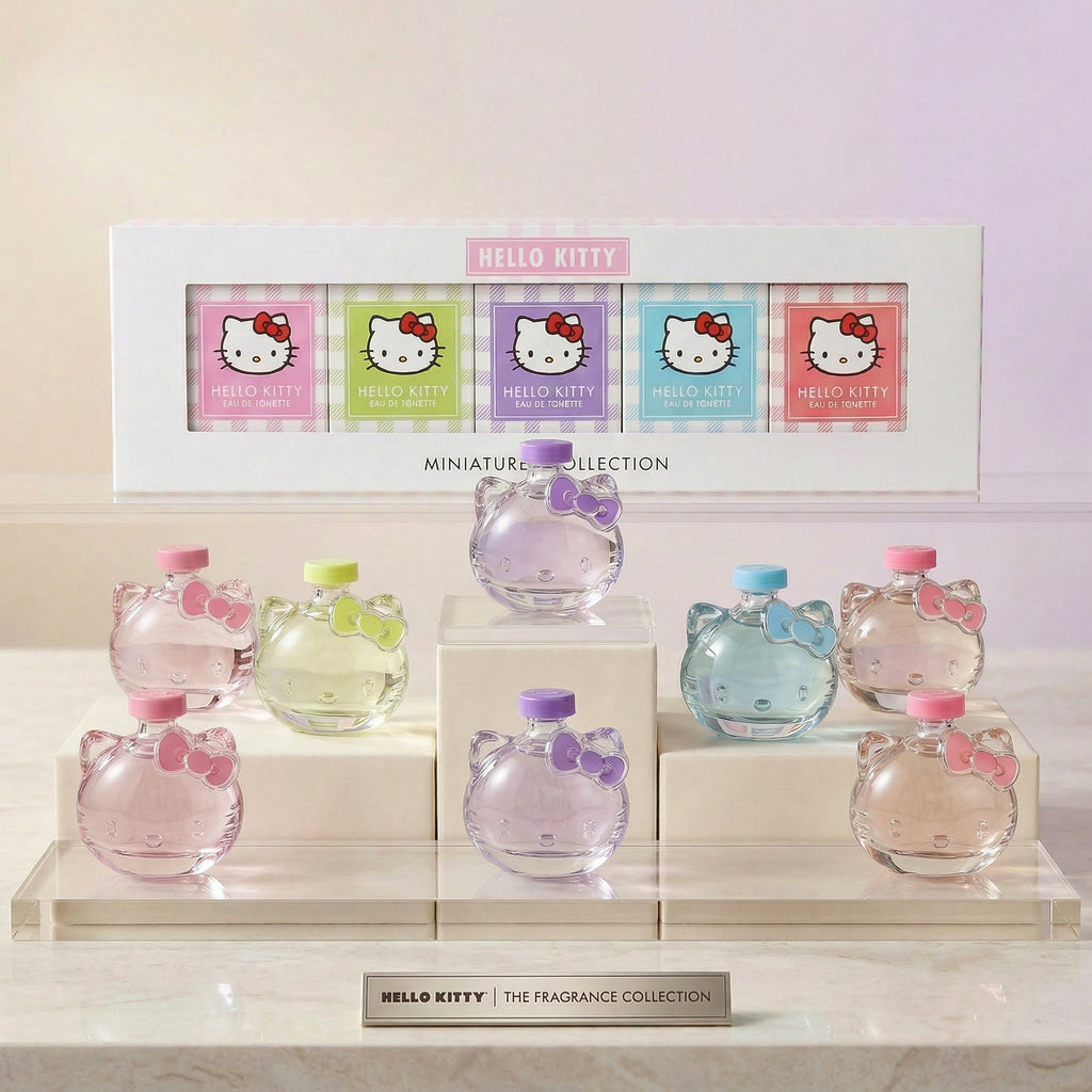 HELLO KITTY " ICONIC VICHY " Miniatures Set - 5 x 5 ml